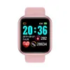 Y68 Smart Watch Bracciale IP67 impermeabile Bluetooth Fitness Tracker Sport Frequenza cardiaca Pressione sanguigna Monitoraggio dell'ossigeno nel sangue Promemoria multifunzione Sonno