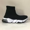 Designer Sock Shoes 2 Triple Black White S Red Beige Casual Sports Sneakers Mens Women Knit Boots Ankel Booties Platform Shoe Speed ​​Trainer Winter Boot With Box