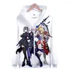 Men's Hoodies Zipper FateGrand Order 3D Sweatshirt 2022 Autumn Winter Tops Men/Women Hooded High Quality Man