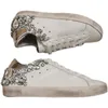 Алмазные повседневные туфли роскошные дизайнерские женские кроссовки для кроссовки для кроссовок для кроссовки теплые тренеры Высококачественные кроссовки с кружевами