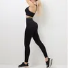 Aktif Setler Dikişsiz Yoga Fitness Takım Koşu Spor Sütun Kalça Kalça Kaldırma Sıkı Pantolon Kıyafetleri Kadınlar için Deportivo Mujer Salonu Seti
