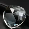 Żyrandol Crystal Transparent Heart Faseted Prism Component Suncatcher Light Shadow Refrakcja Wedding Suil