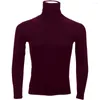 Men's T Shirts Man's Turtleneck T-Shirts Men Casual Solid Long-sleeved Autumn Winter Mans Slim Tshirts Tops 2022 Clothing