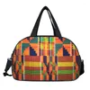 Plunjezakken afro patroon print reistas vrouwen tote duffle Afrika zwarte dames handtassen multifunctionele opslagschoenen houder