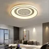Потолочные светильники современные минималистские светодиодные лампы круглый дом украшения гостиная спальня.