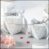 Gift Wrap 50Pcs Diamond Shape Candy Box Wedding Favors And Gifts Boxes Birthday Party Decoration For Guests Baby Shower Bags C1119 D Ot75E