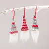 Décorations de Noël 3 pièces Gnome sans visage poupée ornement arbre de Noël suspendu figurine elfe pendentif pour 2022 année joyeux décor