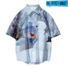 Casual shirts voor heren 2022 thema voor sneeuwpop in de zomer korte homme tropical man vrouwen kleding mouw t -shirts