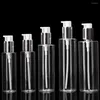 Storage Bottles 100ml/120ml/150ml/200ml/250ml Transparent PET Lotion Bottle Plastic Pressure Pump Airless Sprayer Cosmetic Packaging