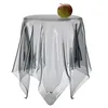 Kissen, transparenter Couchtisch, runder Acryl-Geist, schwebende magische Tischdecke, kreative Seite zum Besprechen von Freizeit