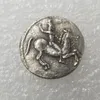 COPIA DE MONEDAS griegas antiguas Artesanías de metal chapado en plata Regalos especiales Type3408