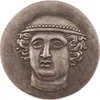 고대 그리스 동전 복사 은판금 금속 공예 특별 선물 타입 2621