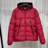 Mens Montcla puffer jaquetas casacos de grife com capuz feminino Outerwear Parkas com decote letras bordadas correias lapela jaquetas de inverno