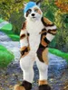 Middenlengte Husky Fox Fur Mascot Costume Walking Halloween grootschalig evenement Performance Pak Party