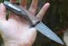 VG10 Damascuss Steel Blade Flipper Folding Knife G10 Handle Ball Bearing outdoor Camping EDC Pocket Knives