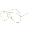 Óculos de sol Frames versão coreana de grandes óculos lisos femininos óculos ópticos clear Men Glases
