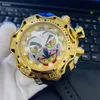 Непобедимые Joker Mens Watch Luminous Big Dial Luxury Watches Invincible Masculino for233g