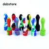 Fumer 10mm Silicone Nectar Pipe Mini Conduites D'eau avec Des Pointes En Titane Quartz Nails Concentré Dab Straw Bong Oil Rig