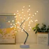 Veilleuses LED lumière arbre de noël atmosphère lampe chevet pour la maison enfants chambre décor fée USB éclairage de vacances