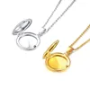Colliers pendants Promesse tendance Forever Love KeepSake for Women Gift peut être ouvert PO Frame Anniversary Jewelry
