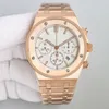 Royal Dhgate Men Watch Oak Watches Gold and Silver en acier inoxydable Mentide Montre 41 mm Montre de Luxe Factory