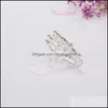 Tiaras Children Fashion Inlaid Diamond Lovely Girl Crown Hairs Crowns Generous And Simple Kid Perform Hair Accessories 2 8Bj B3 Drop Otfsv