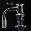 Fumer entièrement soudé Terp Slurper Quartz Turbine Blender Banger 20mmOD Heady Ongles soudés sans soudure pour les bangs d'eau en verre Dab Rigs