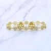 Anneaux de mariage 2022 printemps couleur or Bling Cz pavé marguerite fleur Vintage Simple amour coeur coloré doigt bijoux pour les femmes