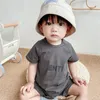 Designer Baby Onesies Luxury Kids Clothes Solid Clothing Sets Letter Babies Onesies Childrens Clothing Suits Baby Girls Clothes 3 Colors