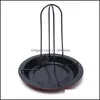 BBQ Tools Accessories Steel Beer Can Chicken Turkey Roaster Oven Rotisserie Grill Rack Stand Holder Tray Vertical Potry Xmas Drop Otdiw