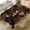 Table Cloth Coffee Pattern Tablecloth Dust Proof Wedding Party Decoration Rectangular Home Textile Kitchen