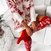 Mulheres meias meias de natal calcetinas de malha longa feminino Mujer Girls Ladies Winter Knit Taxa High sobre o joelho