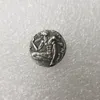 5 uds. Por lote, copias de monedas griegas antiguas, artesanías de Metal chapadas en plata, regalos especiales Type26