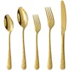 Flatware Sets 1 Set decoratief herbruikbare huishoudelijke draagbare bestek kit voor feestbanket Home Restaurant