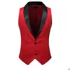 Costumes pour hommes Blazers blanc col châle gilet de smoking hommes costume robe marque mince sans manches gilet mâle fête mariage marié Gi351s