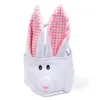 Bolsa de cesto de coelhinho de p￡scoa atacado Festivo Rabbit fofo baldes longos baldes de doces criativos bolsa de presente para p￡scoas bolsas de sacolas