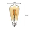 المصابيح الرجعية إديسون المصباح LED E27 110V 220V 4W 6W 8W خمر ST64 مصباح الديكور المنزل