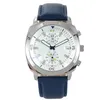 Chronograph Quartz Mens Watches Blue Dial Man Military Sport Watch Montre de Luxe armbandsur f￶r m￤n Business Wristwatch Reloj213r