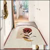 Tapis Nordic Simple Paillasson Tapis Couloir Couloir Salon Chambre Salle De Bains Intérieur Extérieur Tapis Antidérapant Cuttable Drop Deliver Ot9Yf