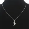 Pendentif Colliers Émail Yin Yang Amis Collier Pour Femmes Noir Et Blanc Puzzle Cool Unique Bijoux Insolites Roman