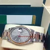 Original box certificate Mens watches 36mm 126201 Steel Rose Gold Rhodium Dial Asia 2813 movement274F