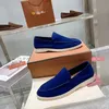 L-P Suede mocassins Sneaker Chaussures Femme chaussure décontractée Homme Slip-On Walking Flats bottine classique Designer de luxe chaussures d'usine taille 35--45