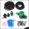 Equipamentos de rega de ￡gua Diy Gardening Pot Wotted Matic Tools Dispositivo de gotejamento ￡gua lata kit de irriga￧￣o em casa conjunto Drop Ga Otewm