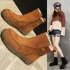 Botas superiores inverno fofo pêlo neve de neve feminina mulher quente pelúcia plana booties de tornozelo