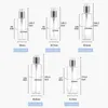 Bouteilles de stockage 100 ml/120 ml/150 ml/200 ml/250 ml bouteille de lotion PET transparente pompe à pression en plastique pulvérisateur sans air emballage cosmétique