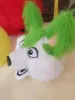 Green Husky Fursuit Mascot Costume Plysch vuxen storlek tecknad fancy kl￤nning kostym f￶r halloween festevenemang