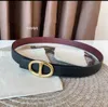 belt for woman designer classic casual fashion belts women's lychee pattern H belt buckle waistbands double-sided leather men's 2.4cm Brand luxury belt