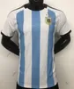 3 gwiazdki Messi 4xl 22 23 Koszulki z piłki nożnej Argentyny Dybala 2022 fanów Wersja Lautaro Martinez Di Maria Football Shirt 1986 Retro Maradona Mens Jersey Kit Kit