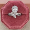Fedi nuziali 2022 serpente oro rosa argento colore pera anello di fidanzamento Africa nuziale per le donne gioielli regalo di anniversario della signora R5413