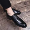 Chaussures Habillées Noir Entièrement Coupe Oxford Hommes Cuir Mariage Affaires Discothèques Oxfords Classique À Lacets